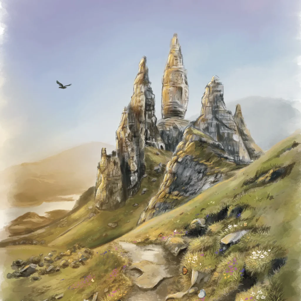 illustration digitale de Old Man Of Storr