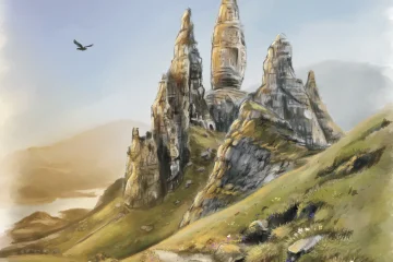 illustration digitale de Old Man Of Storr